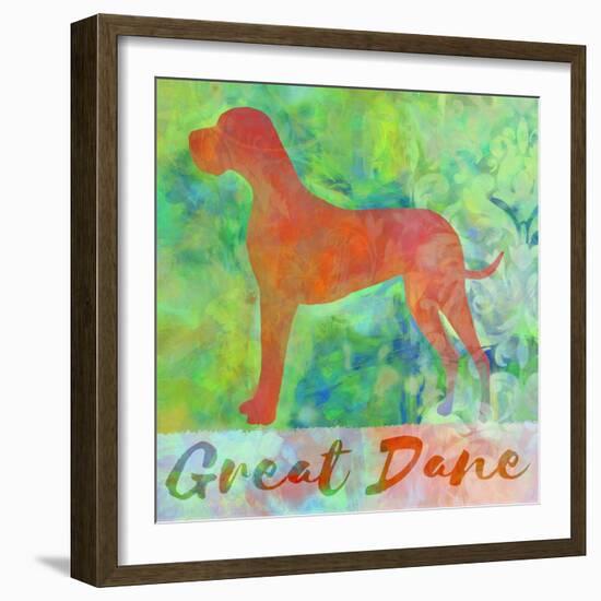 Great Dane Dog-Cora Niele-Framed Giclee Print