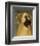 Great Dane (Fawn, no crop)-John W^ Golden-Framed Art Print