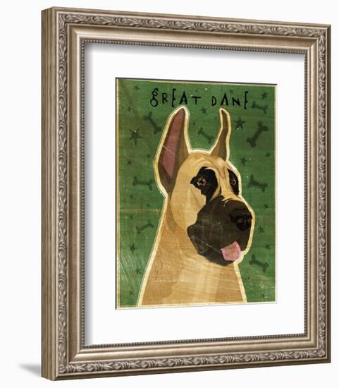 Great Dane (Fawn)-John W^ Golden-Framed Art Print