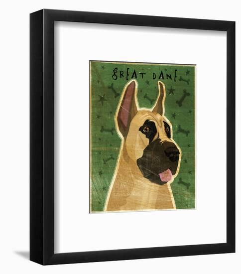 Great Dane (Fawn)-John W^ Golden-Framed Art Print