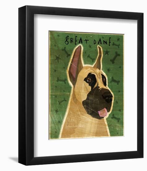 Great Dane (Fawn)-John W^ Golden-Framed Art Print