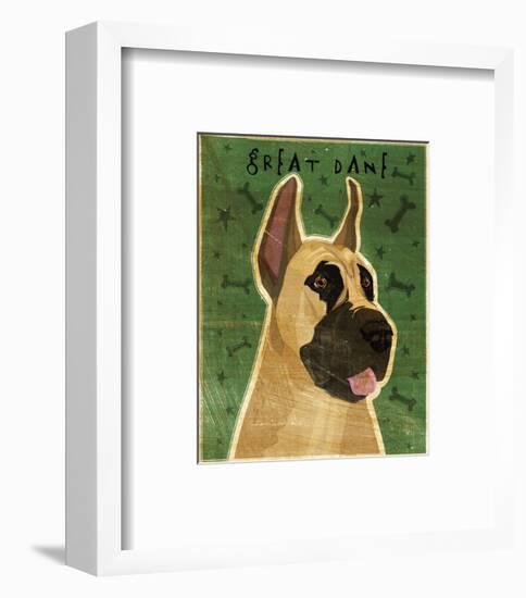 Great Dane (Fawn)-John W^ Golden-Framed Art Print