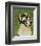 Great Dane (Harlequin, no crop)-John W^ Golden-Framed Art Print