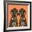 Great Dane Love Tangerine-Sharon Turner-Framed Art Print