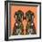 Great Dane Love Tangerine-Sharon Turner-Framed Art Print