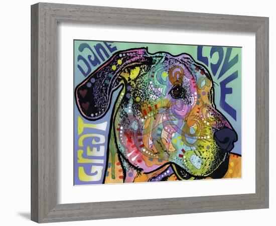 Great Dane Luv-Dean Russo-Framed Giclee Print