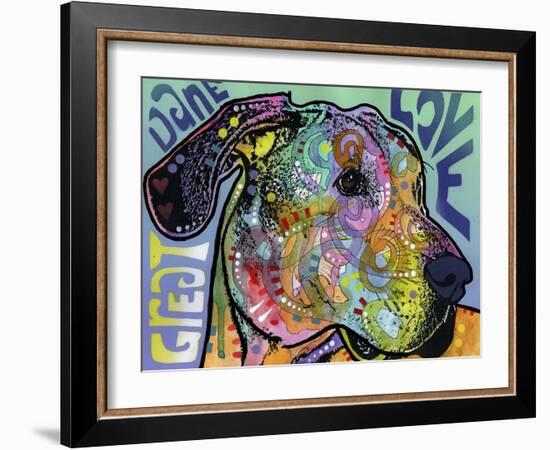 Great Dane Luv-Dean Russo-Framed Giclee Print