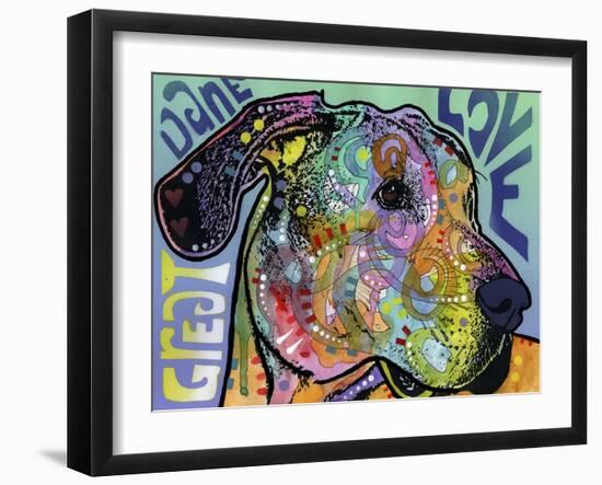 Great Dane Luv-Dean Russo-Framed Giclee Print