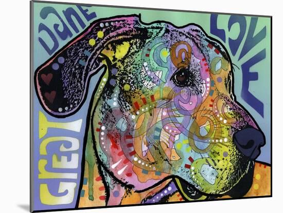 Great Dane Luv-Dean Russo-Mounted Giclee Print