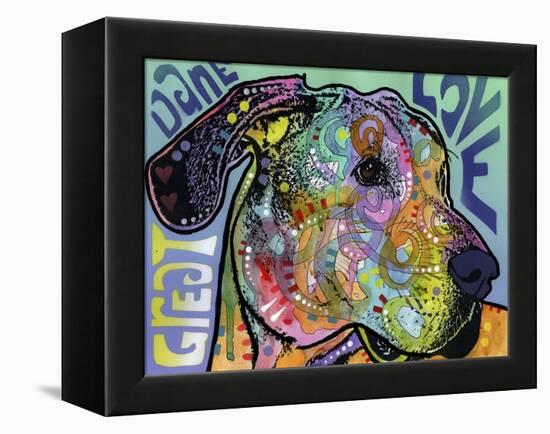 Great Dane Luv-Dean Russo-Framed Premier Image Canvas