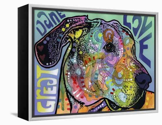 Great Dane Luv-Dean Russo-Framed Premier Image Canvas