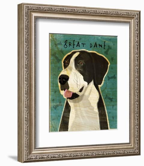 Great Dane (Mantle, no crop)-John W^ Golden-Framed Art Print