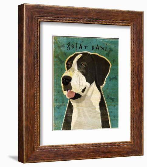 Great Dane (Mantle, no crop)-John W^ Golden-Framed Art Print