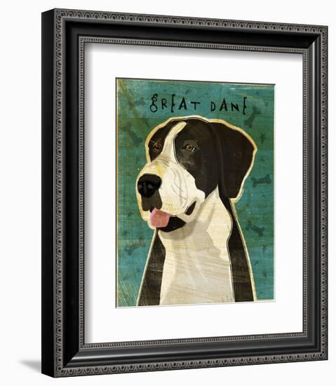 Great Dane (Mantle, no crop)-John W^ Golden-Framed Art Print