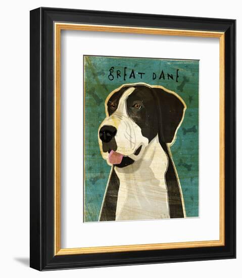 Great Dane (Mantle, no crop)-John W^ Golden-Framed Art Print