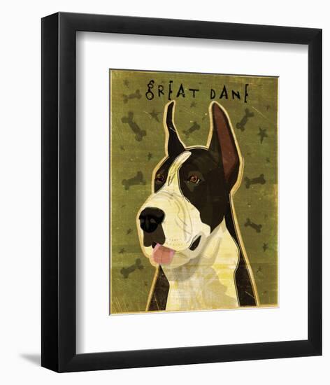 Great Dane (Mantle)-John W^ Golden-Framed Art Print