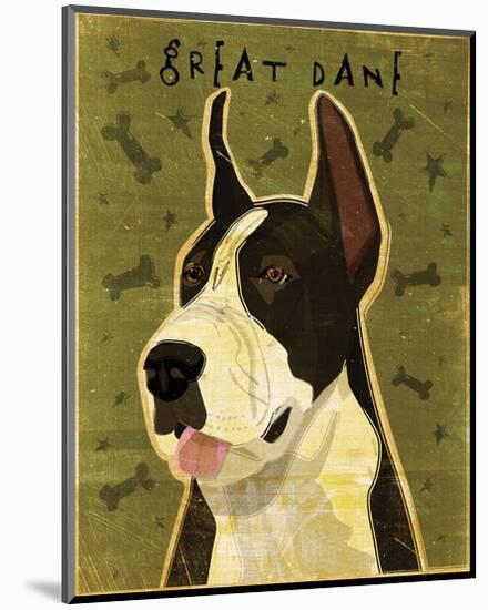 Great Dane (Mantle)-John W^ Golden-Mounted Art Print