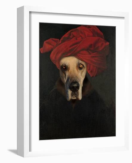 Great Dane-J Hovenstine Studios-Framed Giclee Print