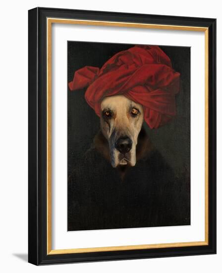 Great Dane-J Hovenstine Studios-Framed Giclee Print