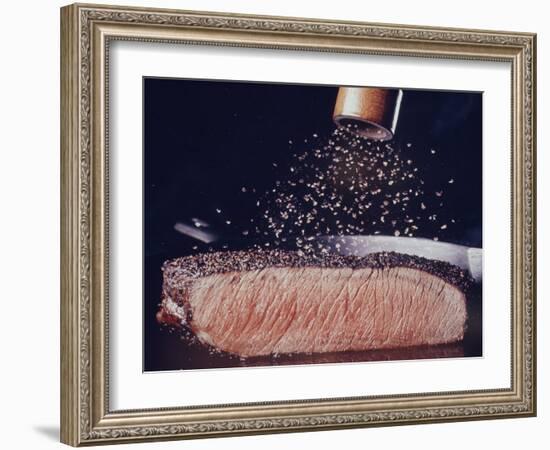 Great Dinners: Pepper Steak-John Dominis-Framed Photographic Print