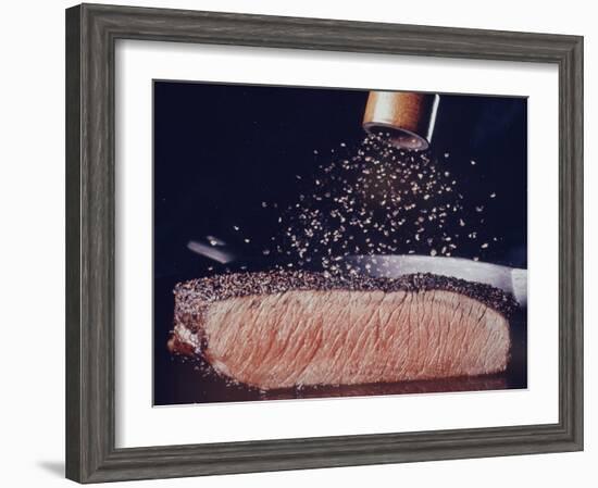 Great Dinners: Pepper Steak-John Dominis-Framed Photographic Print