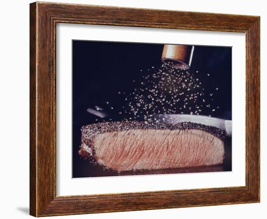 Great Dinners: Pepper Steak-John Dominis-Framed Photographic Print