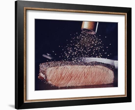 Great Dinners: Pepper Steak-John Dominis-Framed Photographic Print