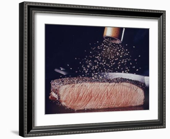 Great Dinners: Pepper Steak-John Dominis-Framed Photographic Print