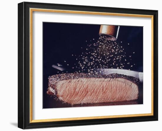 Great Dinners: Pepper Steak-John Dominis-Framed Photographic Print