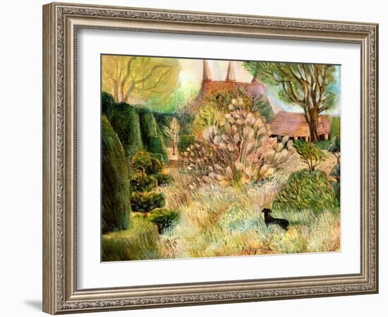 Great Dixter: Christopher Lloyd's Dachshund-Mary Kuper-Framed Giclee Print