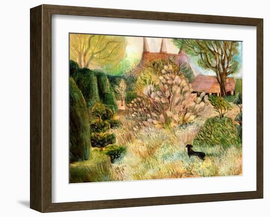 Great Dixter: Christopher Lloyd's Dachshund-Mary Kuper-Framed Giclee Print