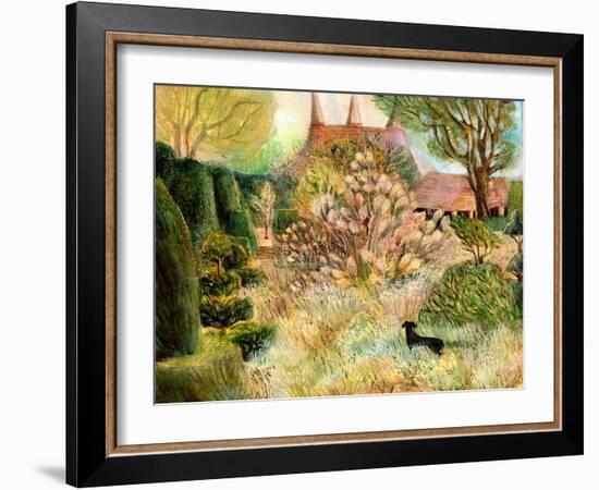 Great Dixter: Christopher Lloyd's Dachshund-Mary Kuper-Framed Giclee Print