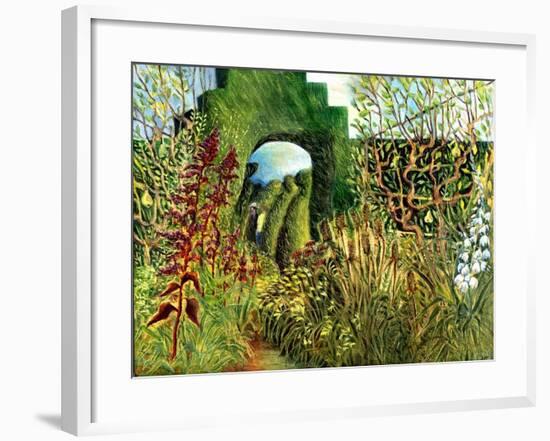 Great Dixter: Topiary and Flowers-Mary Kuper-Framed Giclee Print