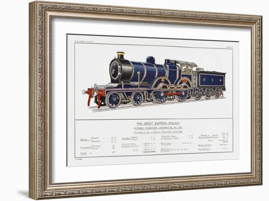 Great Eastern Railway Express Loco No 1853-W.j. Stokoe-Framed Art Print