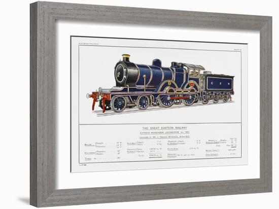 Great Eastern Railway Express Loco No 1853-W.j. Stokoe-Framed Art Print