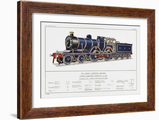 Great Eastern Railway Express Loco No 1853-W.j. Stokoe-Framed Art Print