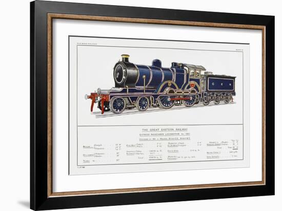 Great Eastern Railway Express Loco No 1853-W.j. Stokoe-Framed Art Print