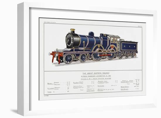 Great Eastern Railway Express Loco No 1853-W.j. Stokoe-Framed Art Print