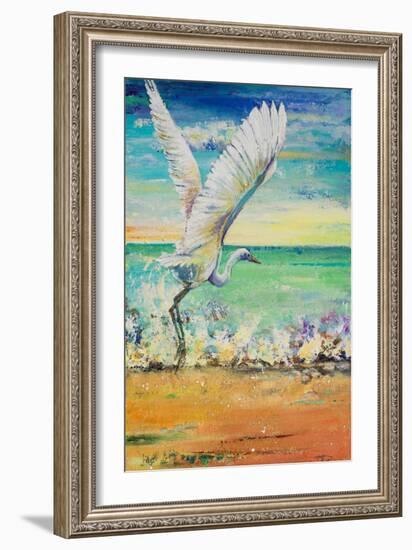 Great Egret I-Patricia Pinto-Framed Art Print