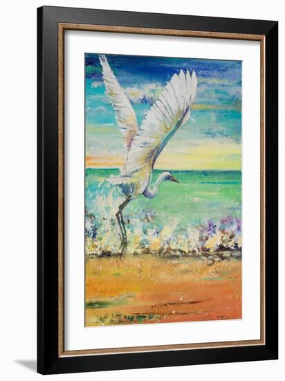 Great Egret I-Patricia Pinto-Framed Art Print