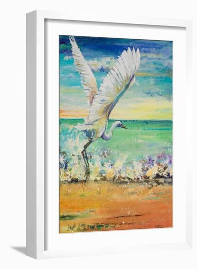 Great Egret I-Patricia Pinto-Framed Art Print