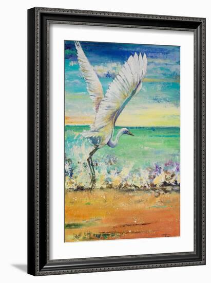 Great Egret I-Patricia Pinto-Framed Art Print