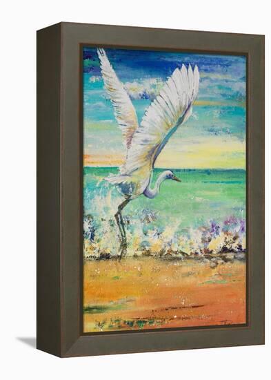 Great Egret I-Patricia Pinto-Framed Stretched Canvas