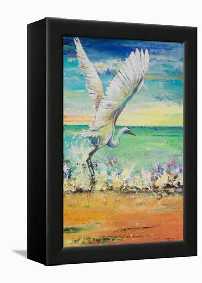 Great Egret I-Patricia Pinto-Framed Stretched Canvas