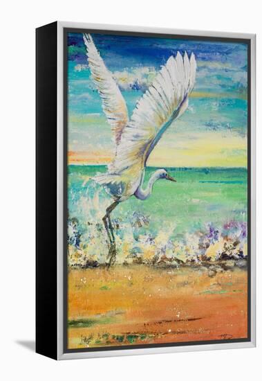 Great Egret I-Patricia Pinto-Framed Stretched Canvas