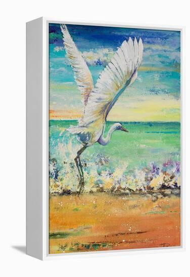 Great Egret I-Patricia Pinto-Framed Stretched Canvas