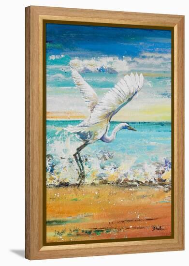 Great Egret I-Patricia Pinto-Framed Stretched Canvas