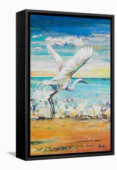 Great Egret I-Patricia Pinto-Framed Stretched Canvas