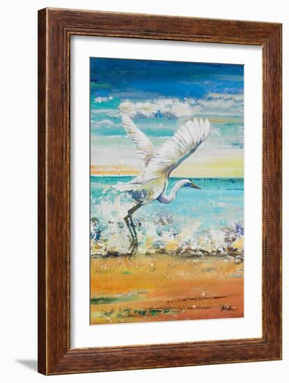 Great Egret I-Patricia Pinto-Framed Art Print