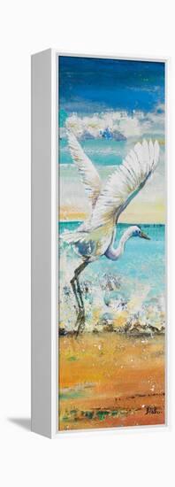 Great Egret Panel I-Patricia Pinto-Framed Stretched Canvas